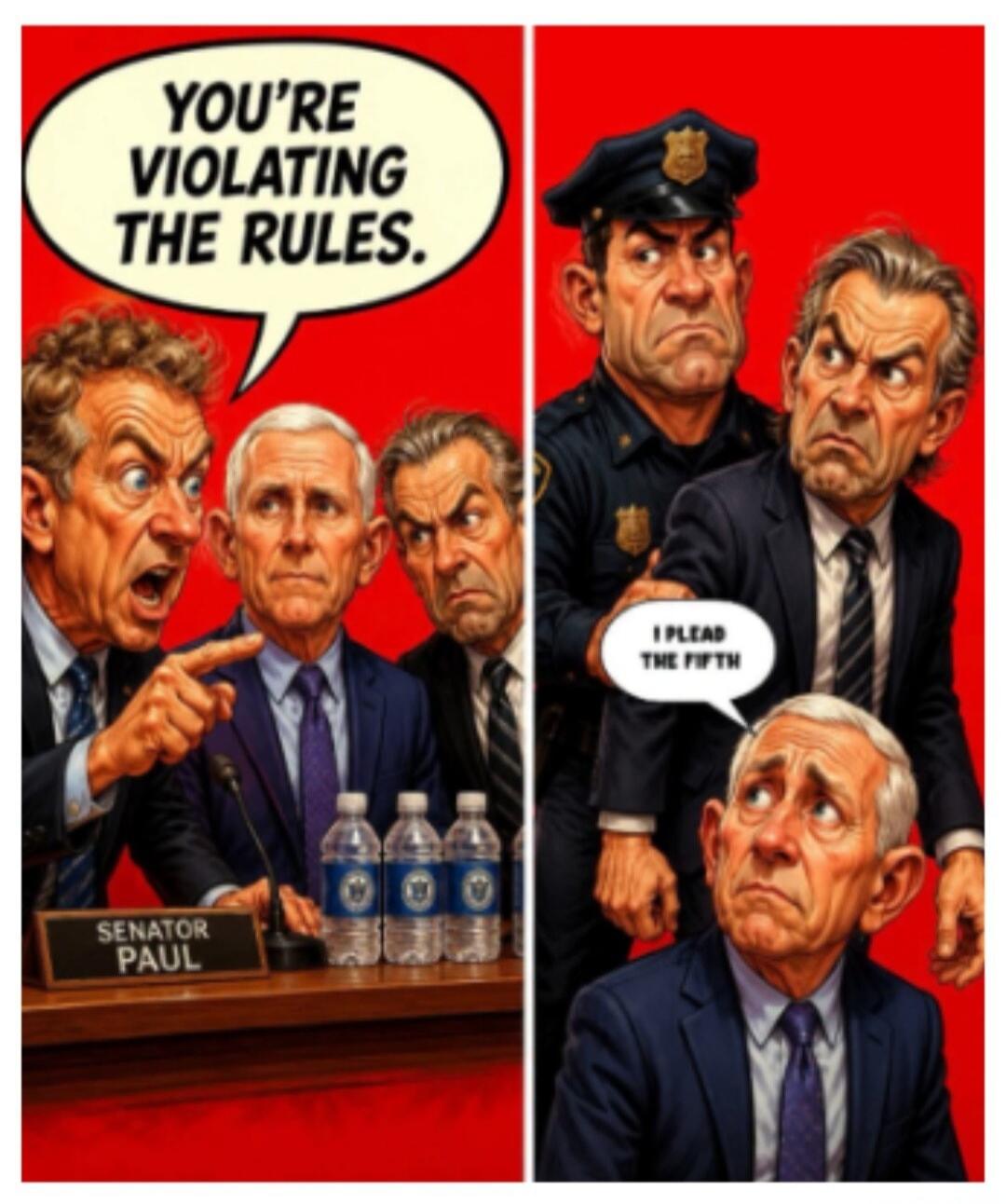YOU'RE VIOLATING THE RULES. SENATOR PAUL I PLEAD THE FIFTH