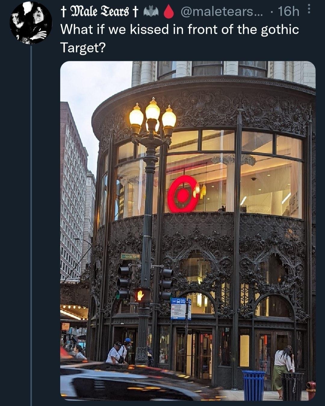 93 1 MaleSears t w4 maletears 16h What if we kissed in front of the gothic REV Clvd 3g s O 147 1 7386 678K
