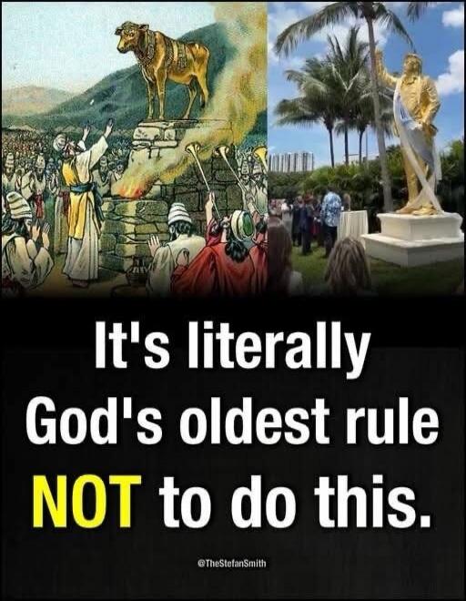 It's literally God's oldest rule NOT to do this. @TheStefanSmith
