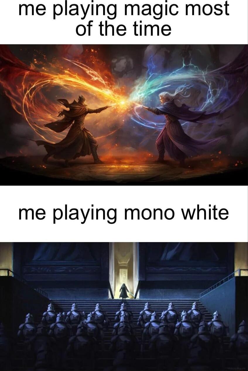 me playing magic most of the time