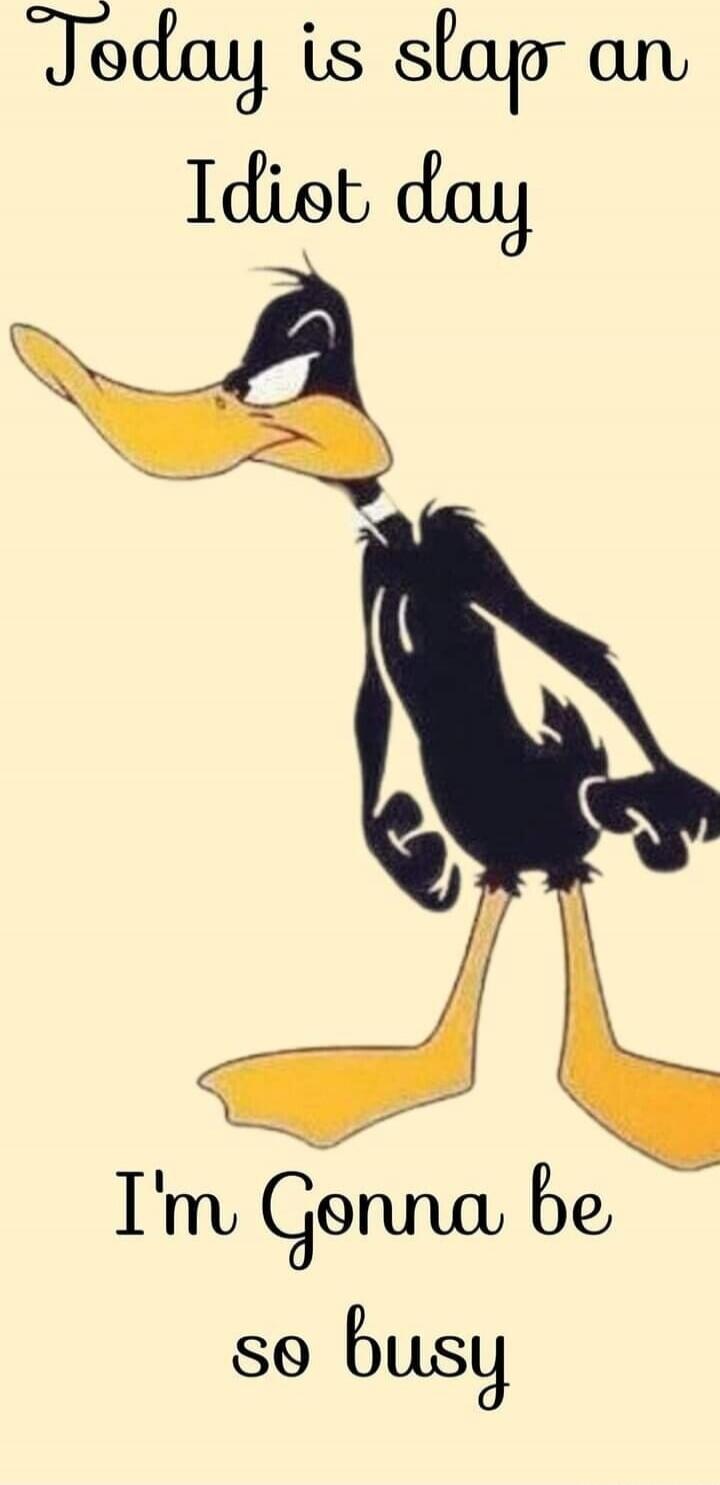 Today is slap an Idiot day
I'm Gonna be so busy