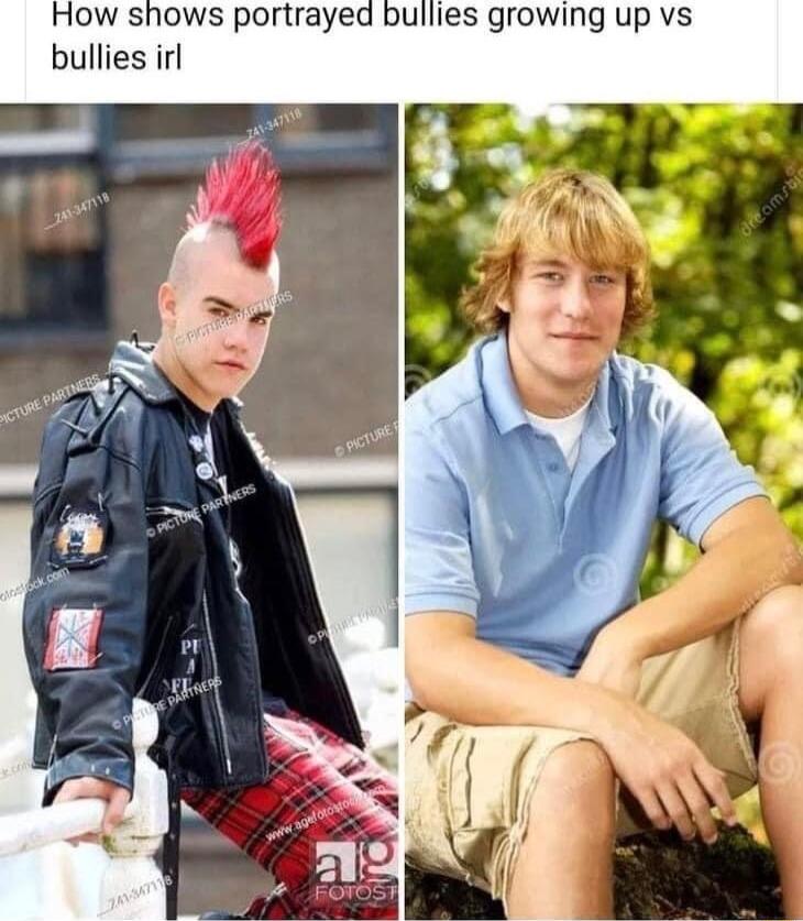 How shows portrayed bullies growing up vs bullies irl