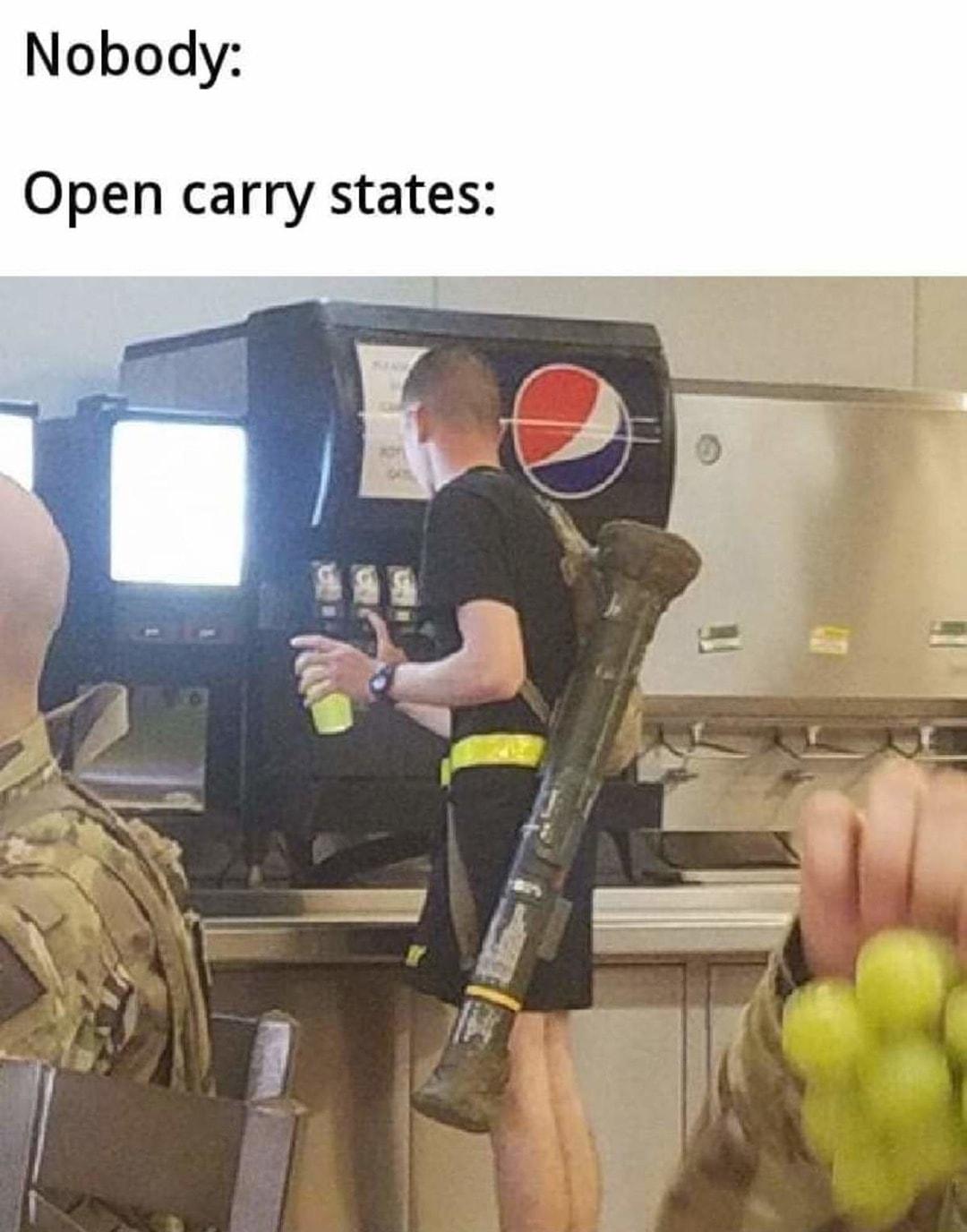 Nobody Open carry states