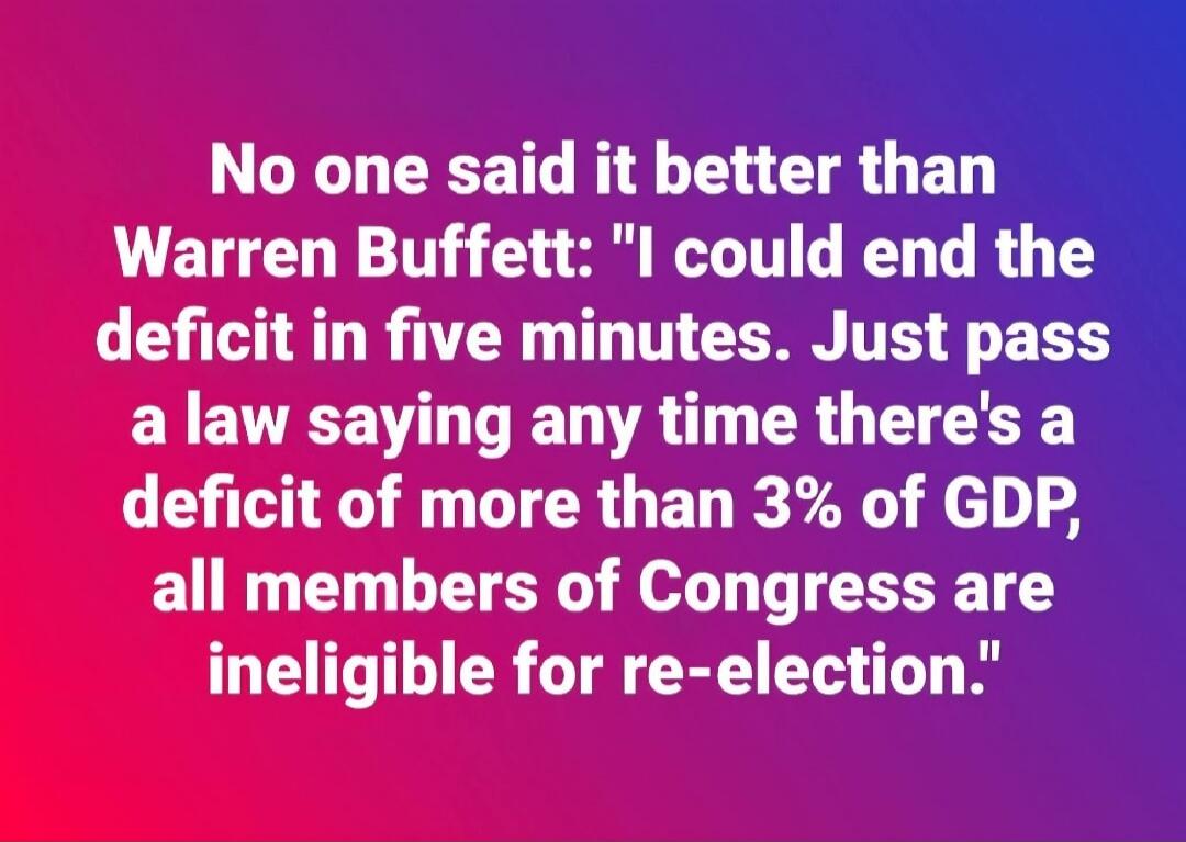 No one said it better than Warren Buffett: 