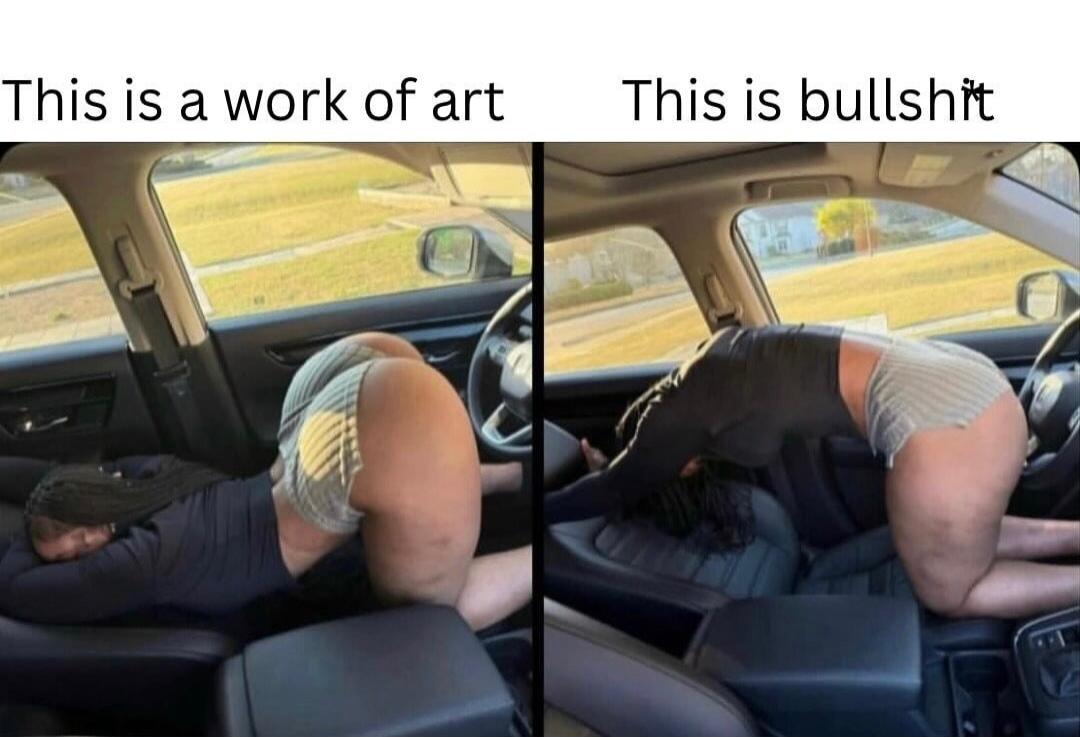 This is a work of art. This is bullshit.