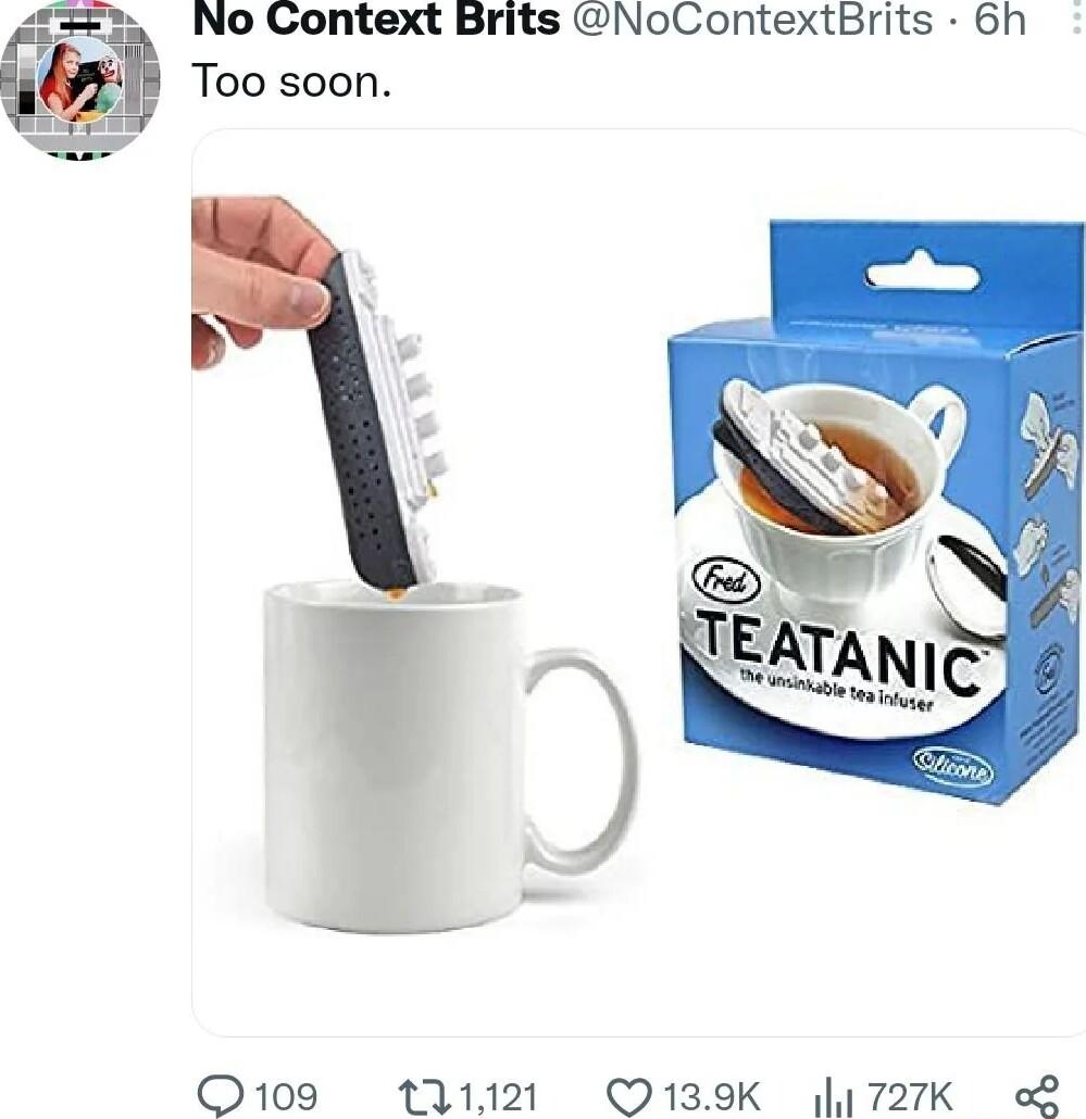 No Context Brits NoContextBrits 6h Too soon O109 11121 Q139K 727K o2