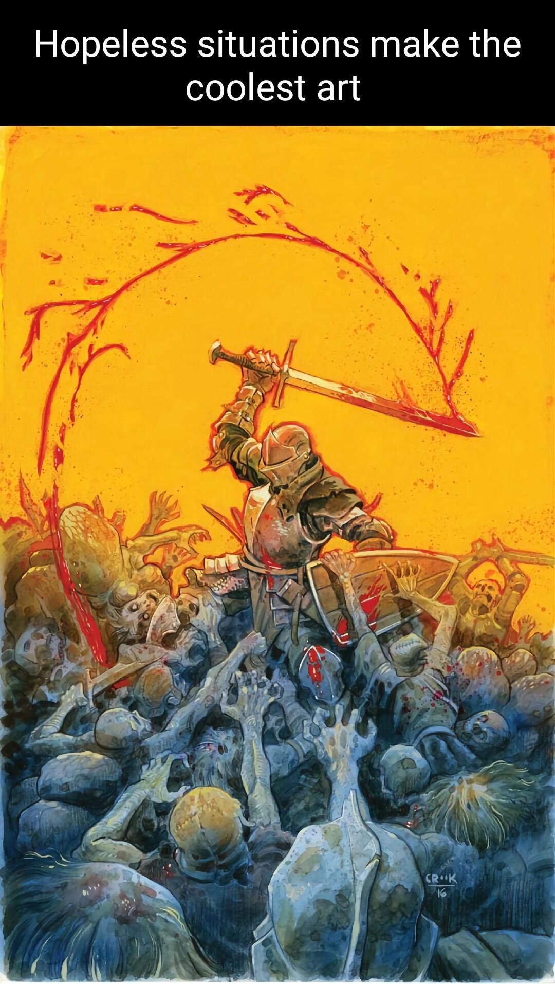 Hopeless situations make the coolest art