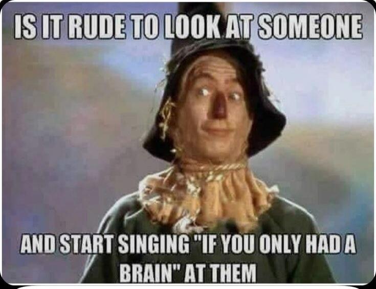 IS IT RUDE TO LOOK AT SOMEONE AND START SINGING 