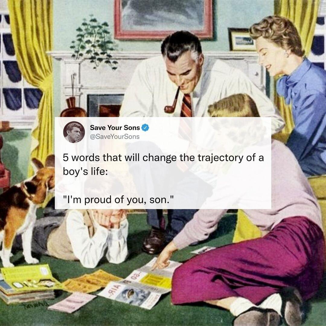 5 words that will change the trajectory of a boys life