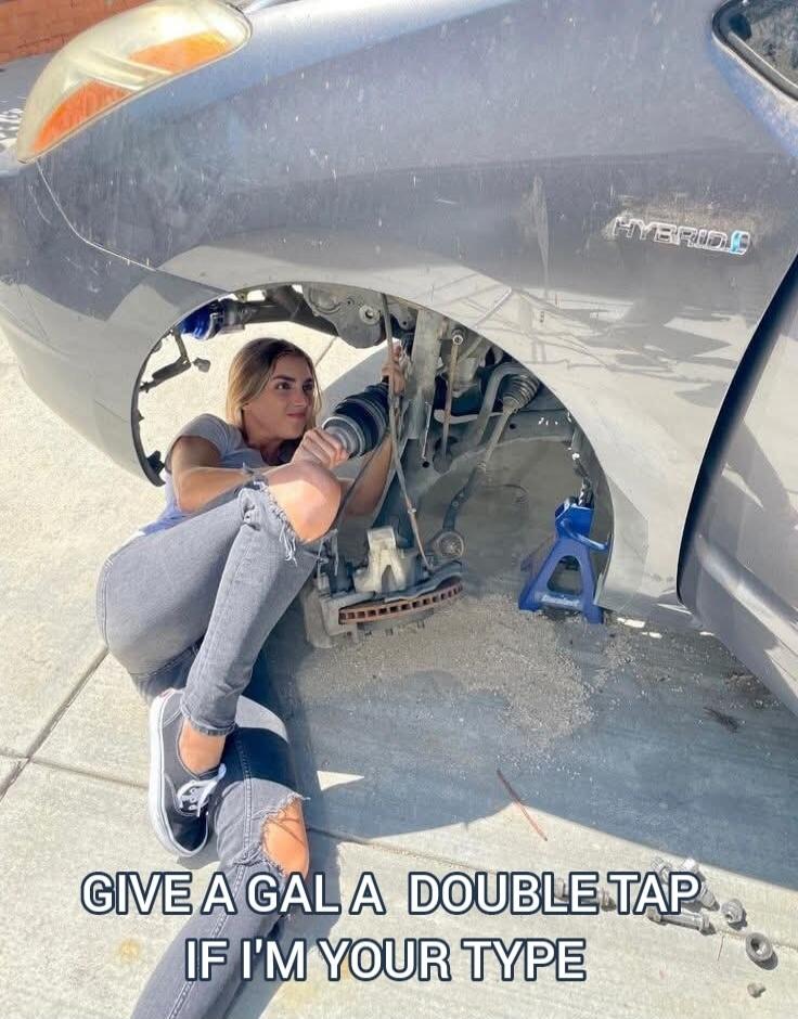 GIVE A GAL A DOUBLE TAP IF I'M YOUR TYPE HYBRID