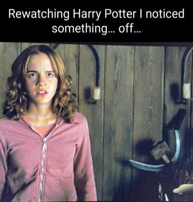 Rewatching Harry Potter noticed something off