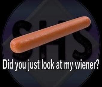 Did you just look at my wiener?