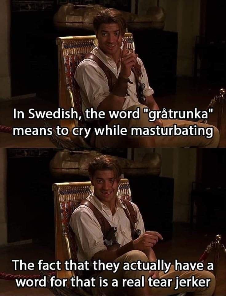 The fact that they ac uaIIy have E word for that is a real tearjerkerl