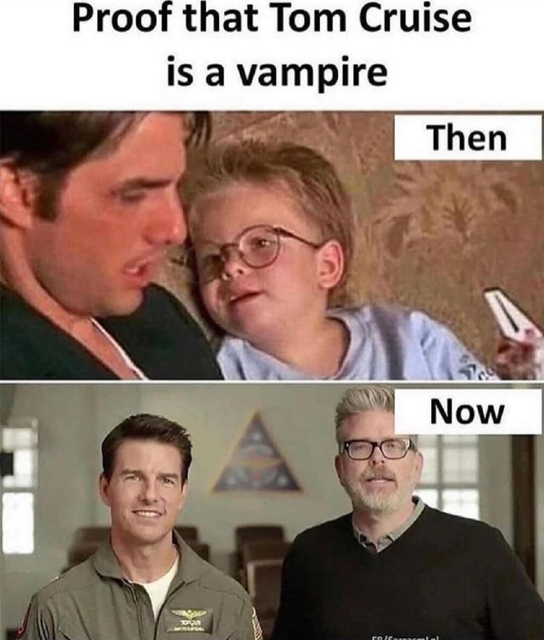 Proof that Tom Cruise is a vampire