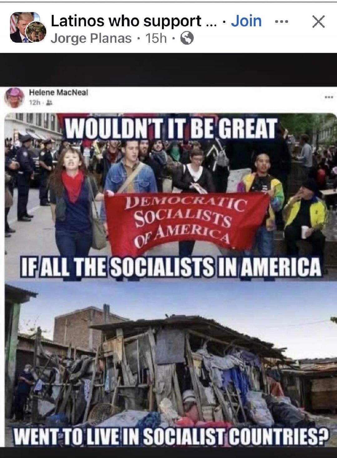 WOULDN'T IT BE GREAT IF ALL THE SOCIALISTS IN AMERICA WENT TO LIVE IN SOCIALIST COUNTRIES? DEMOCRATIC SOCIALISTS OF AMERICA