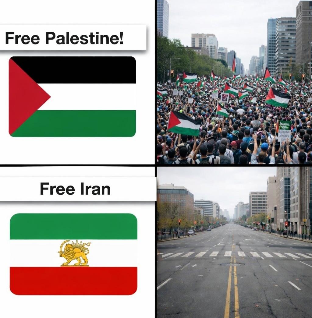 Free Palestine! Free Iran
