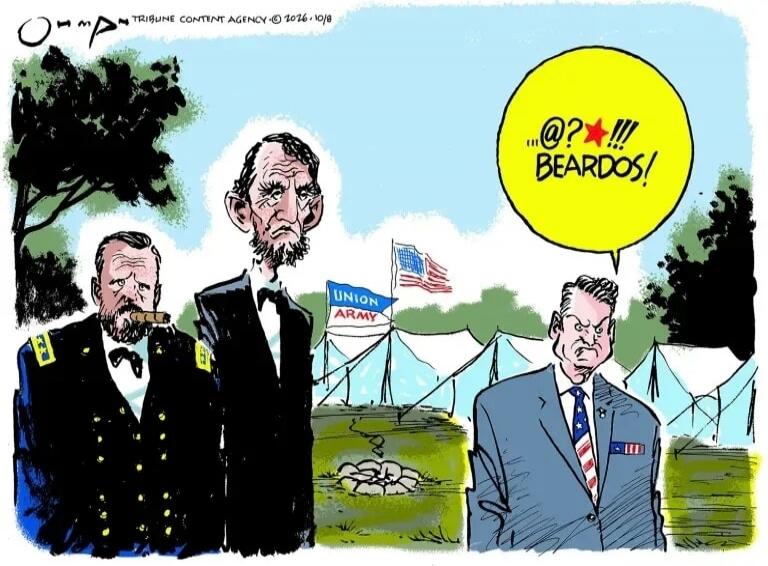 OMMAN TRIBUNE CONTENT AGENCY © 2026. 10/8 ...@?!!! BEARDOS! UNION ARMY