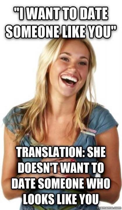 I WANT TO DATE SOMEONE LIKE YOU TRANSLATION: SHE DOESN'T WANT TO DATE SOMEONE WHO LOOKS LIKE YOU