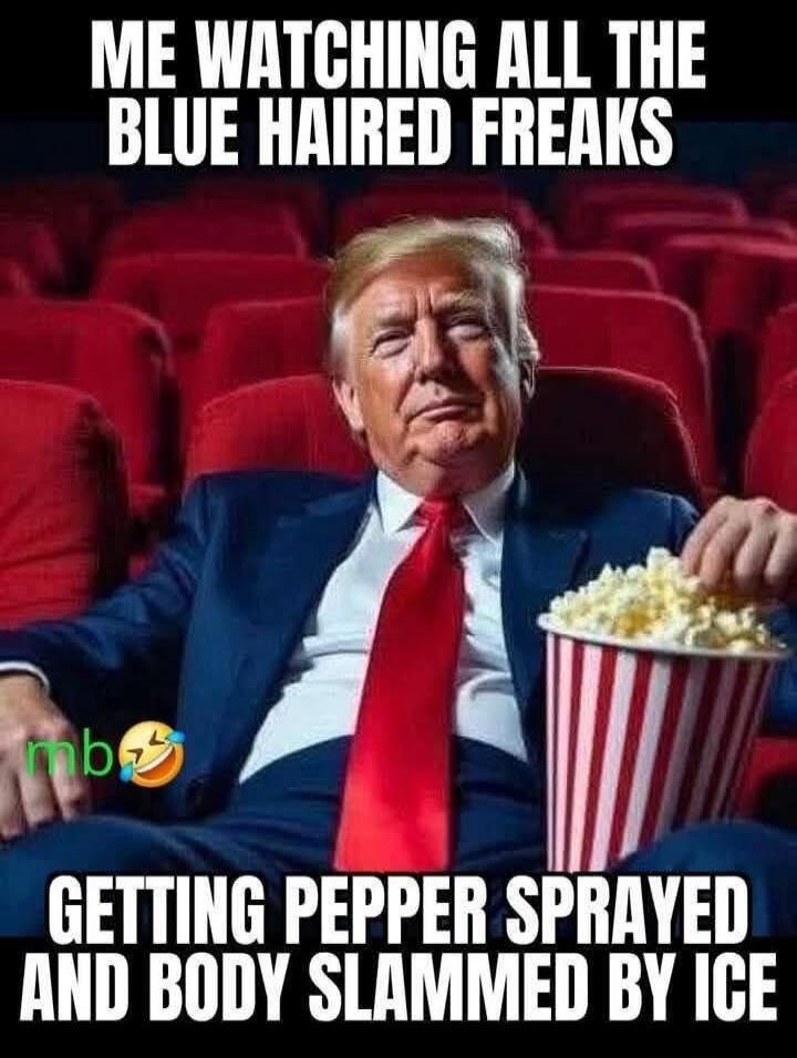 ME WATCHING ALL THE BLUE HAIRED FREAKS GETTING PEPPER SPRAYED AND BODY SLAMMED BY ICE