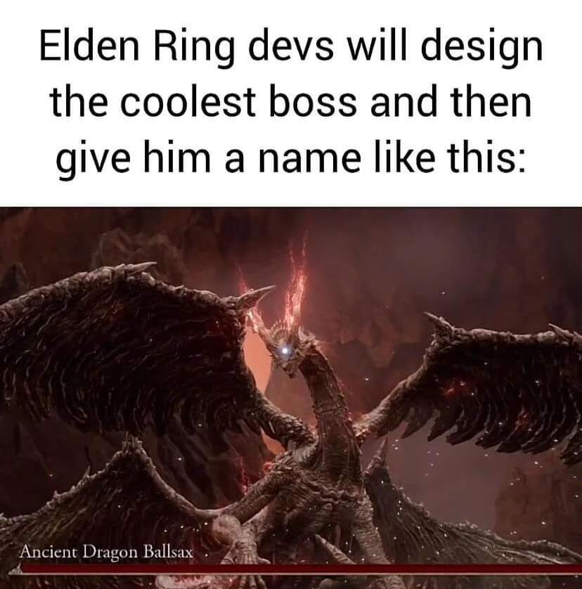 Elden Ring devs will design the coolest boss and then give him a name like this