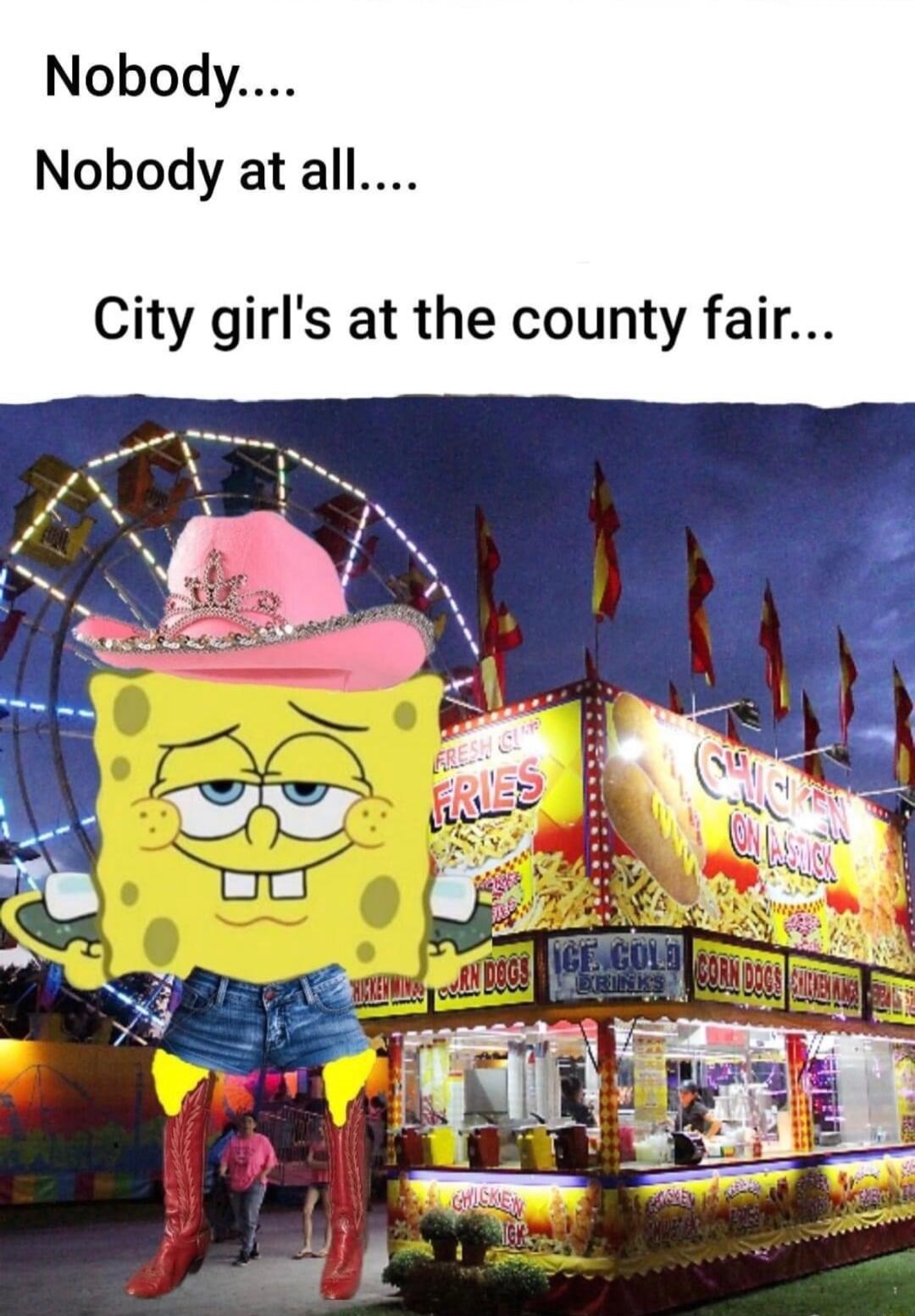 Nobody Nobody at all City girls at the county fair