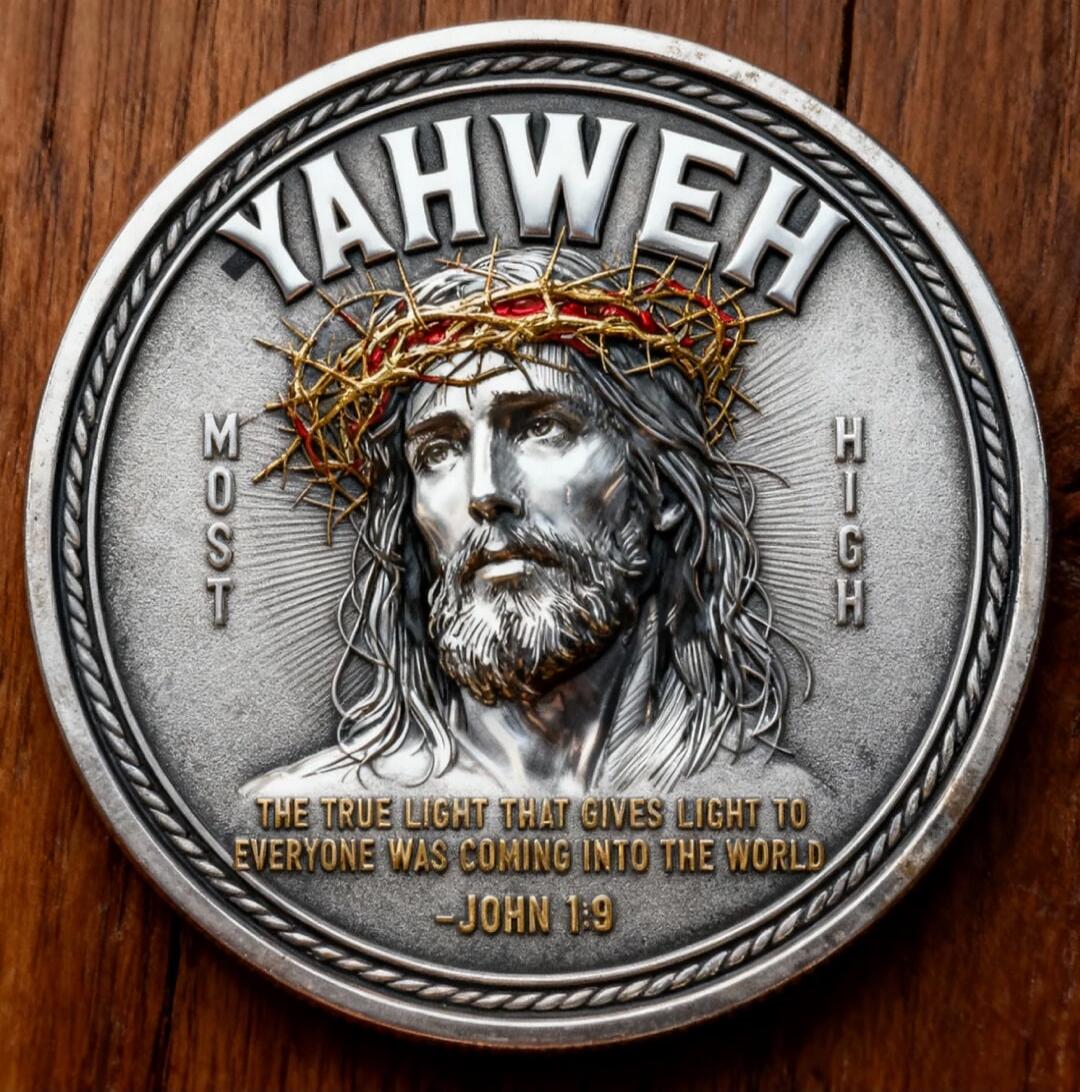 YAHWEH MOST HIGH THE TRUE LIGHT THAT GIVES LIGHT TO EVERYONE WAS COMING INTO THE WORLD JOHN 1:9