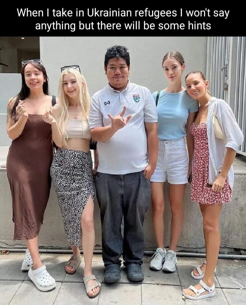 When take in Ukrainian refugees wont say anything but there will be some hints