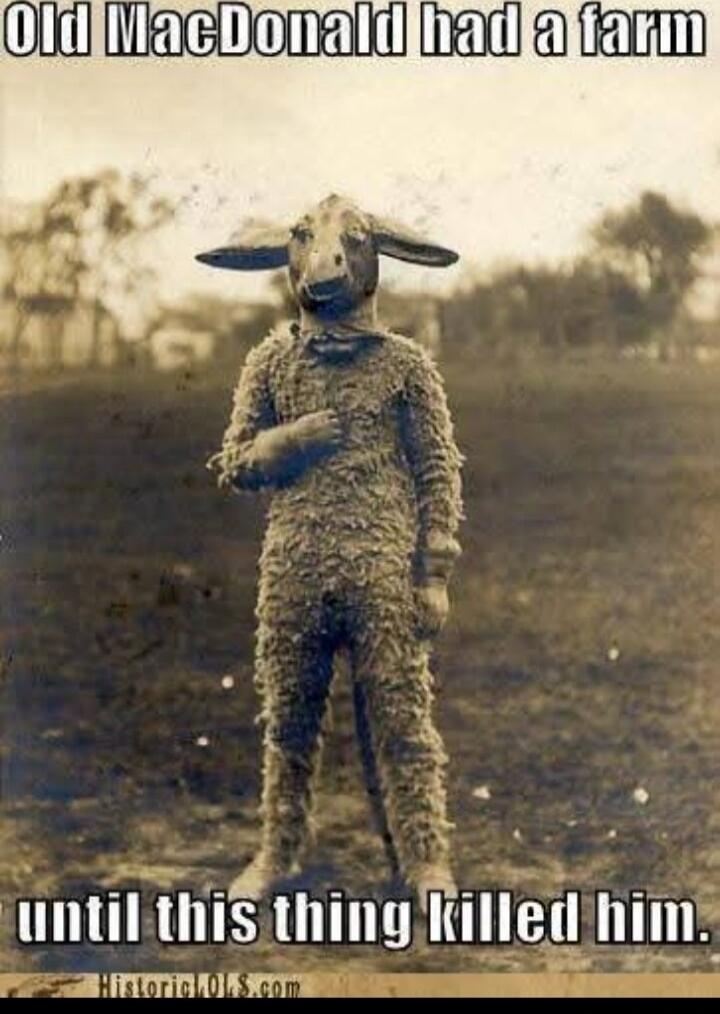 Old MacDonald had a farm until this thing killed him.