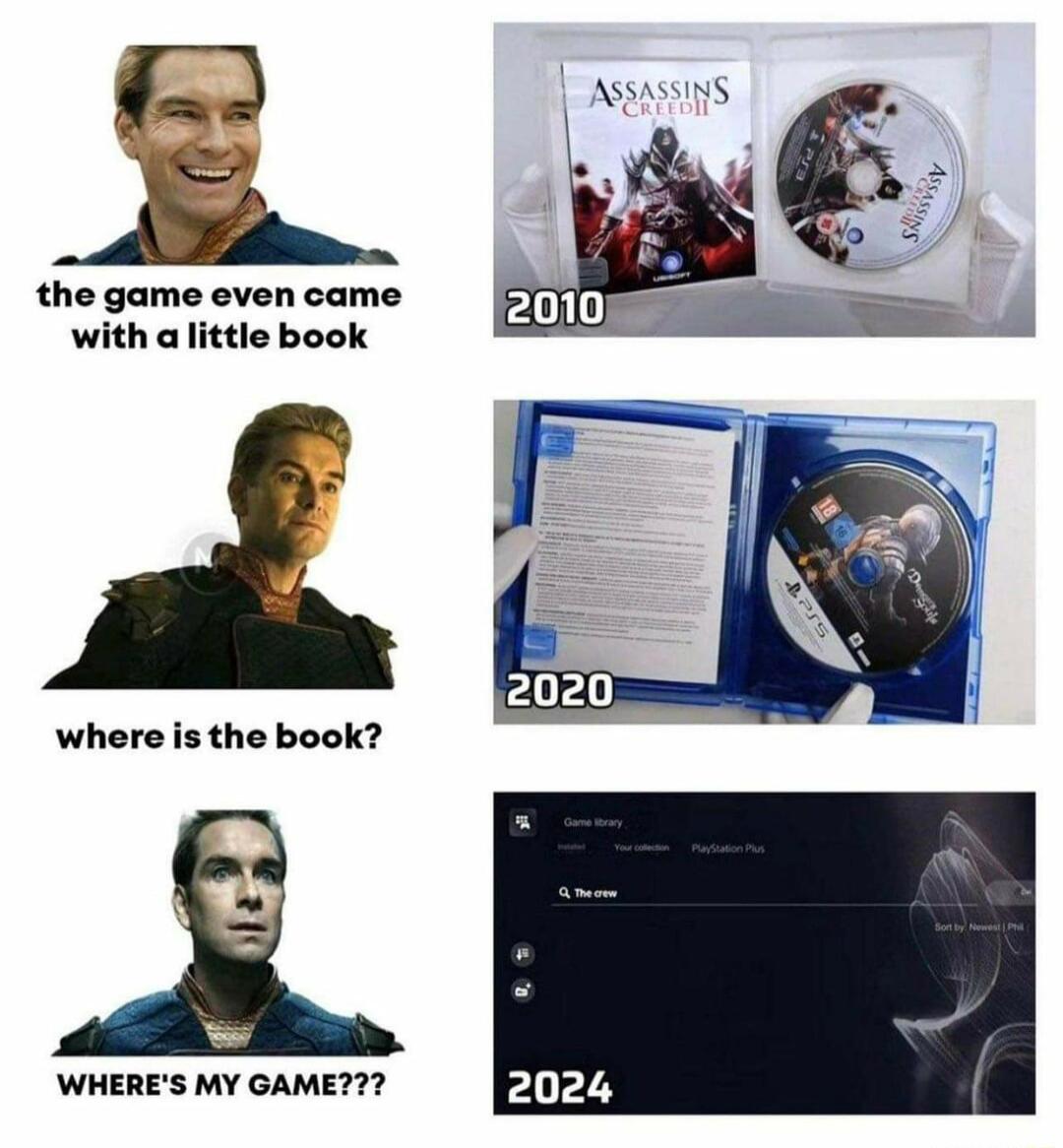ASSASSINS A the game even came with a little book i where is the book A WHERES MY GAME