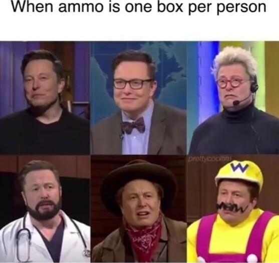 When ammo IS one box per person