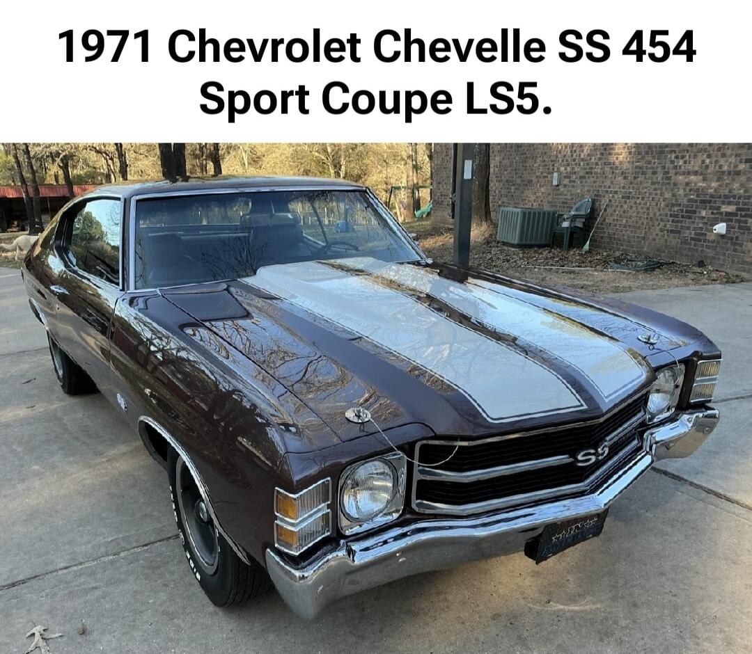1971 Chevrolet Chevelle SS 454 Sport Coupe LS5.
