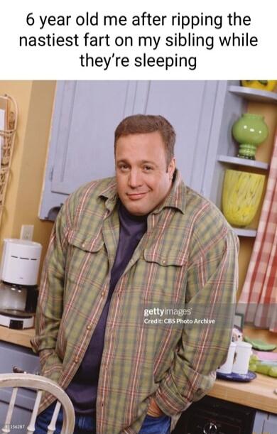 6 year old me after ripping the nastiest fart on my sibling while theyre sleeping gettylmages Cradncasptonive 1