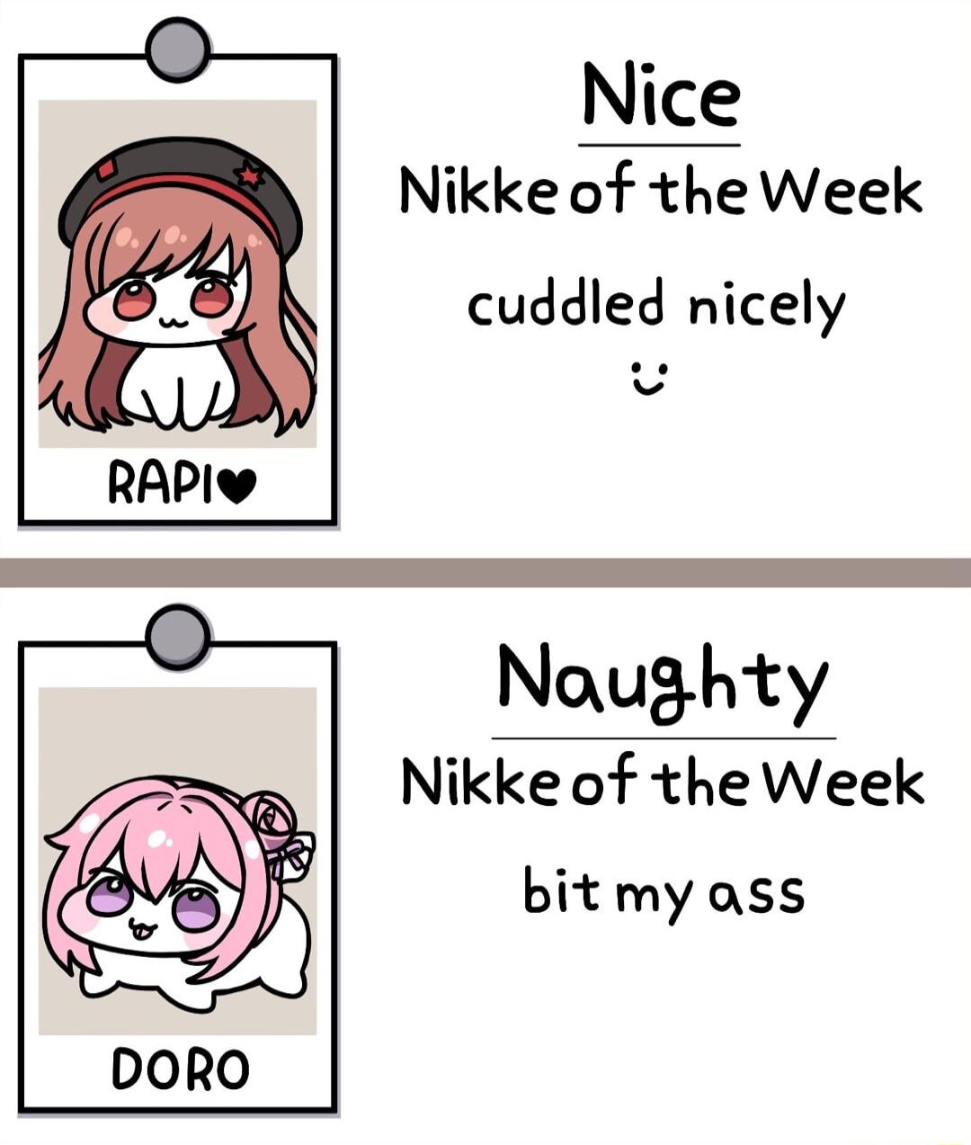 Nice Nikke of the Week cuddled nicely 1 RAPIw Nowughty Nikke of the Week bitmy ass