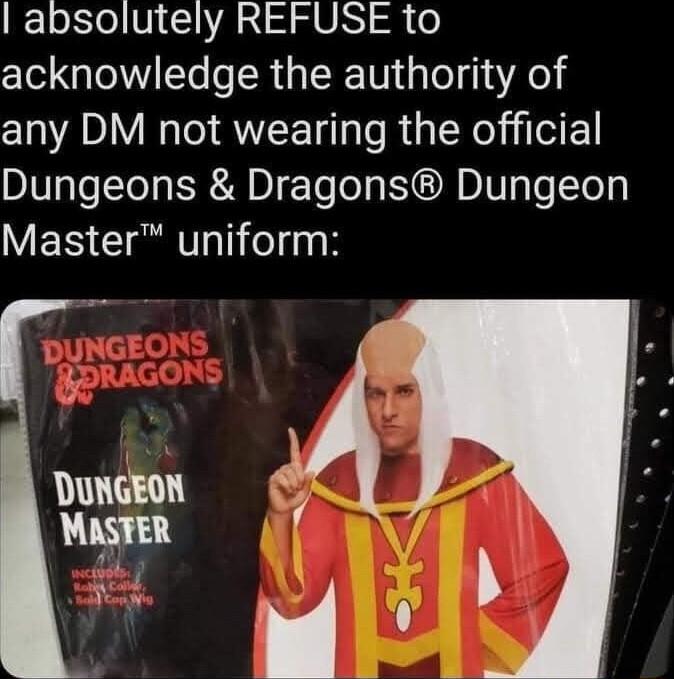 1 oIl 1 VA a4l S URY 0 acknowledge the authority of any DM not wearing the official Dungeons Dragons Dungeon ERS CIRThTIel3 R