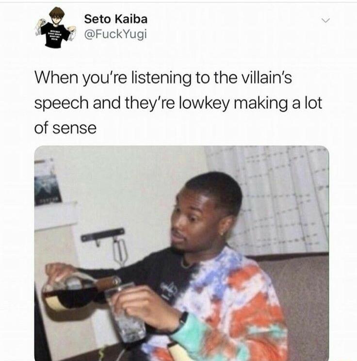 Seto Kaiba s FuckYugi When youre listening to the villains speech and theyre lowkey making a lot of sense