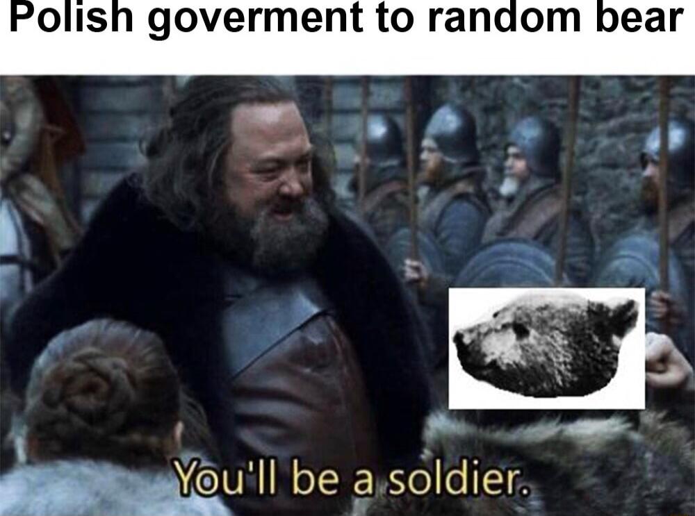 Polish goverment to ranaom bear el 1 ga Yo be ajsoldier