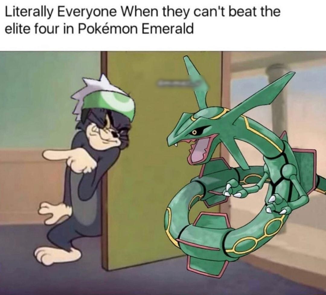 Literally Everyone When they cant beat the elite four in Pokmon Emerald BN o 2