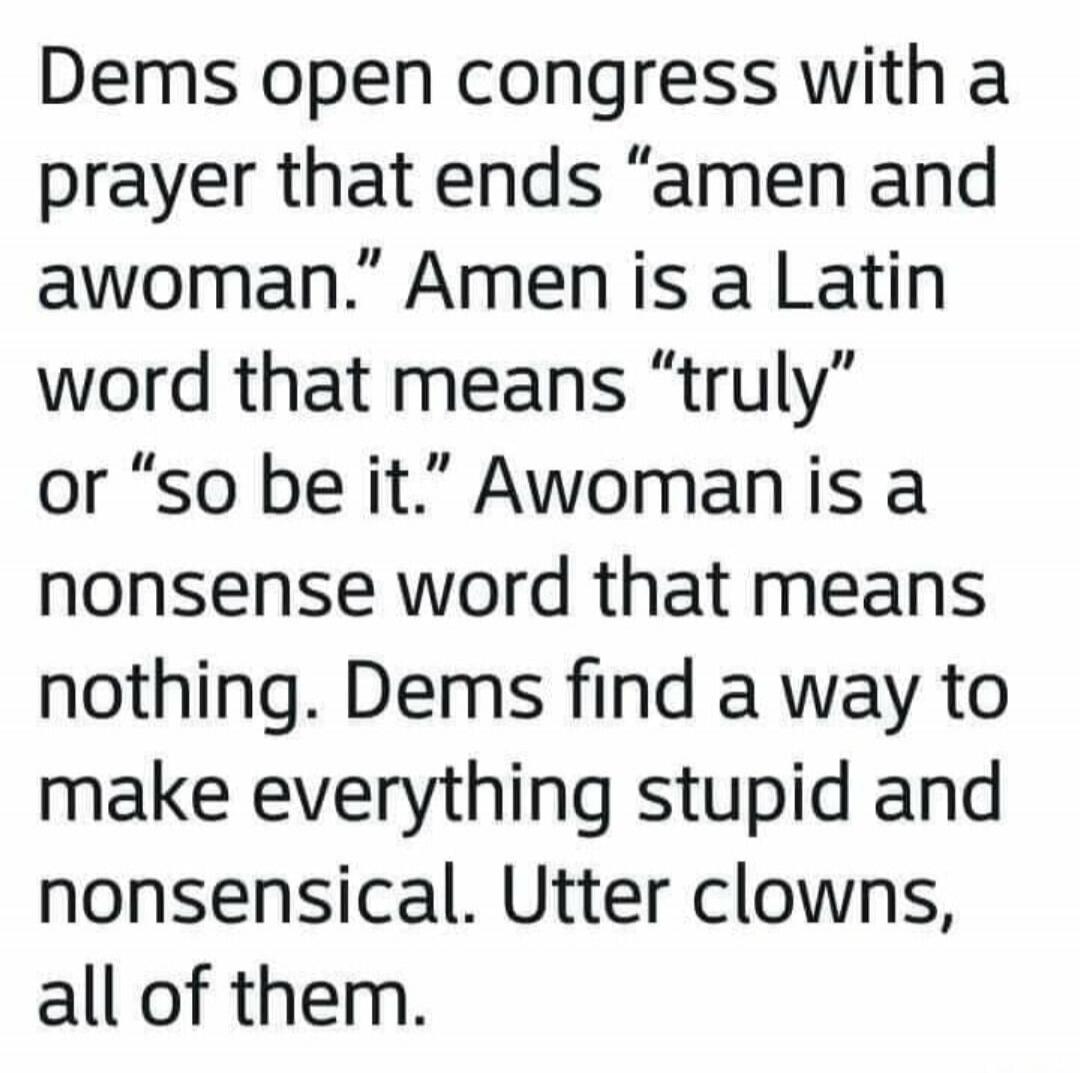 Dems open congress with a prayer that ends 