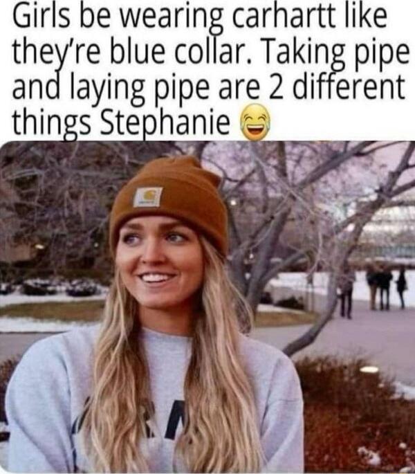 theyre blue colar Taking pipe an Iaylng pipe are 2 different