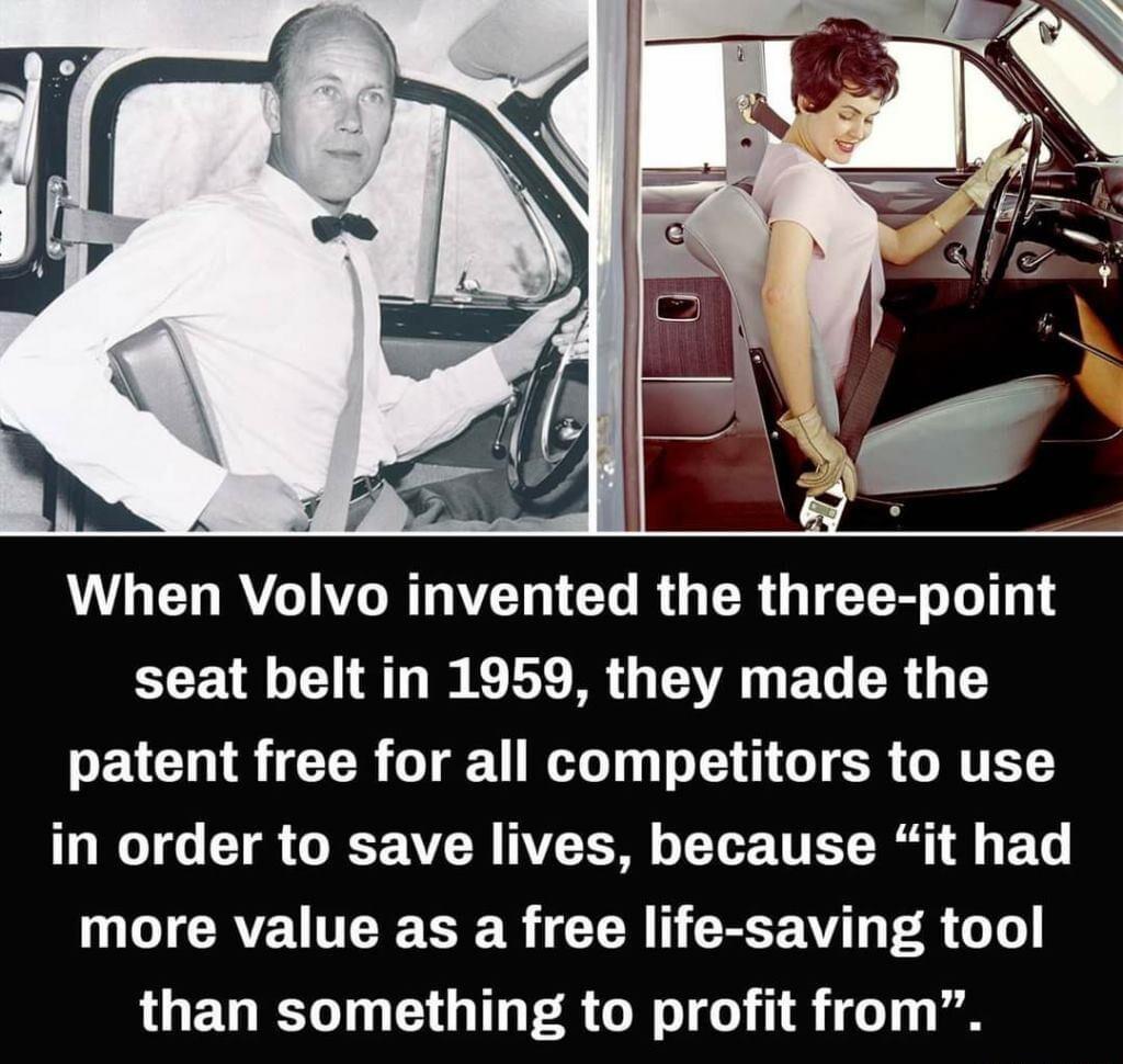 ULCHRTIG R ICL R GER GIETR DL seat belt in 1959 they made the EVCTICER T N T T TR GTETY in order to save lives because it had GTCRETEE TR R CEN R PR 1 than something to profit from
