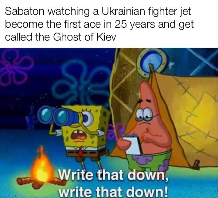 Sabaton watching a Ukrainian fighter jet become the first ace in 25 years and get called the Ghost of Kiev AR 0