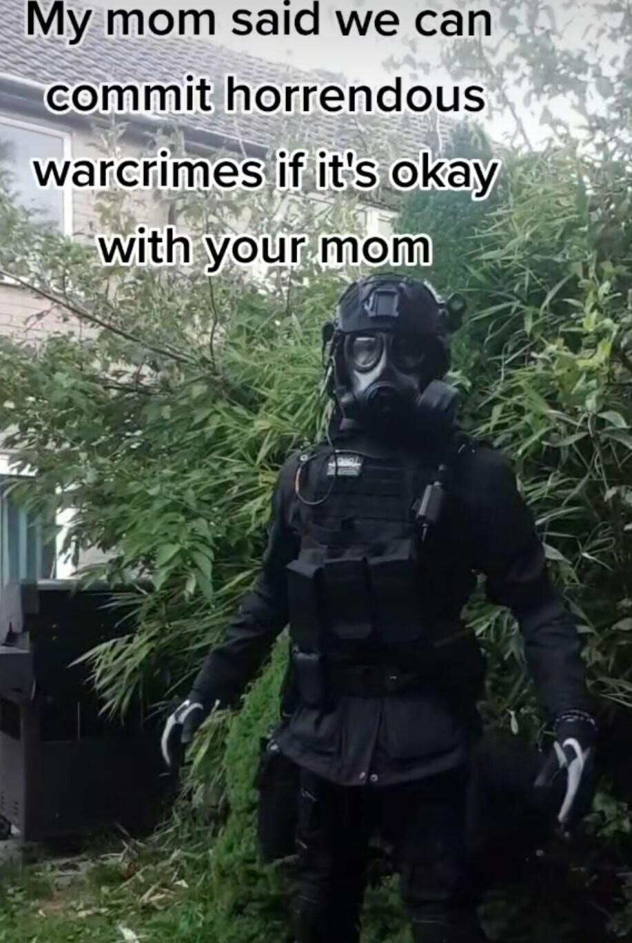 IVly mom said we can commit horrendous