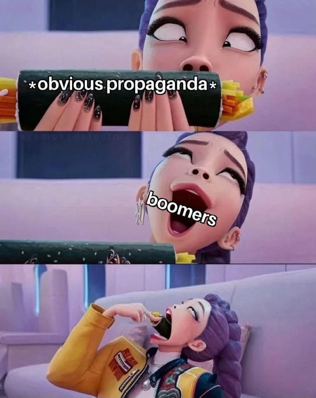 *obvious propaganda* boomers