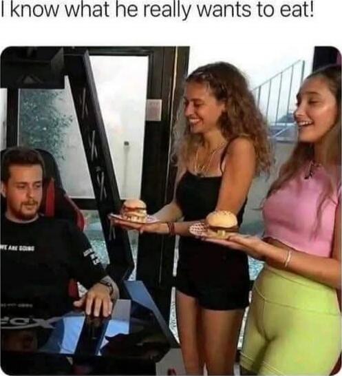 I know what he really wants to eat!