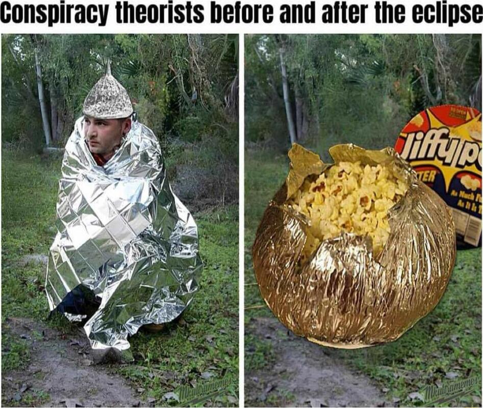 onspiracy theorists before and after the eclipse L S e S K