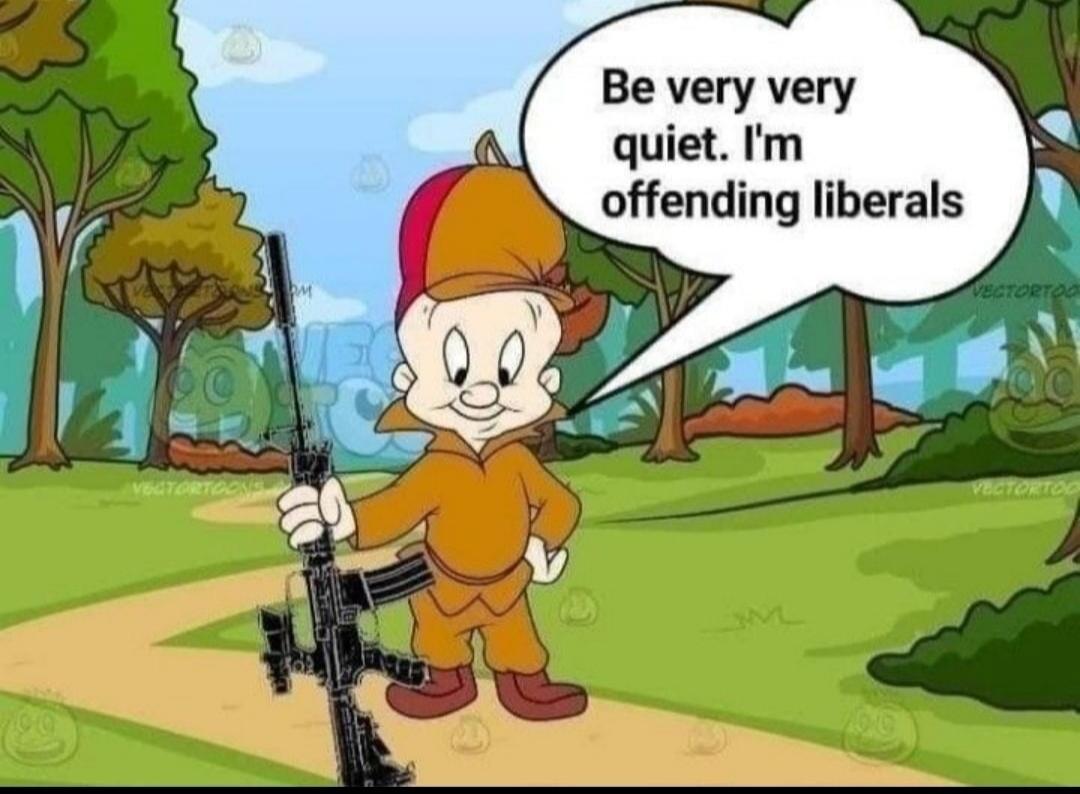 Be very very quiet. I'm offending liberals