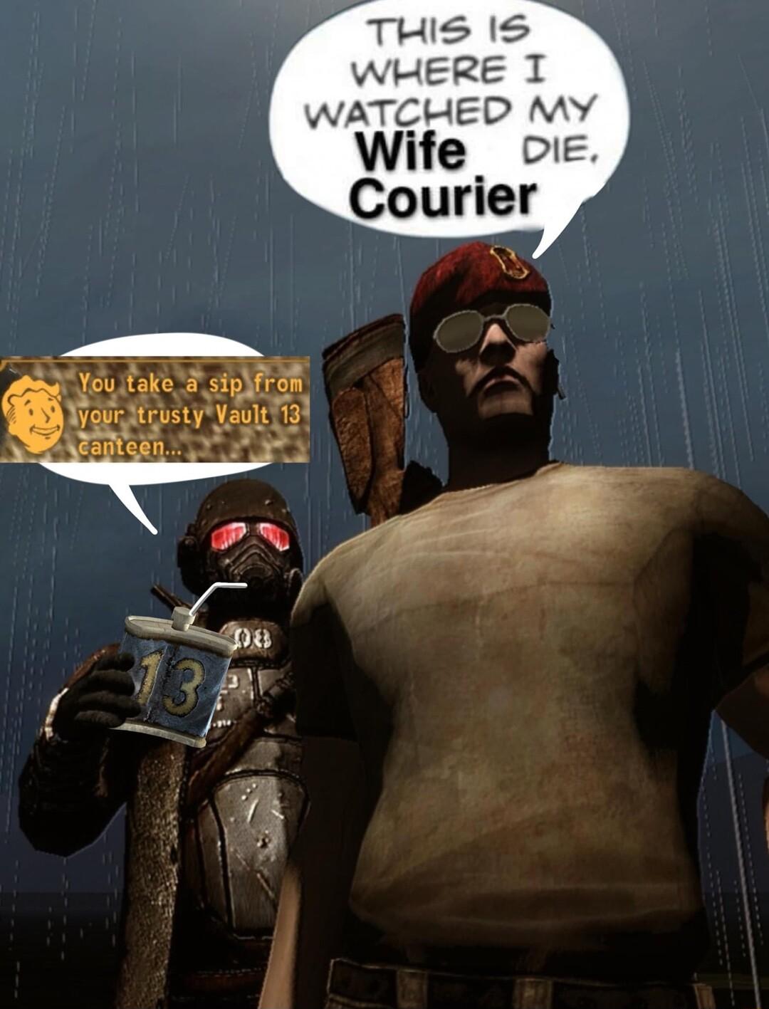 THIS IS WHERE 1 NATQHED MY Wife 0 Courier