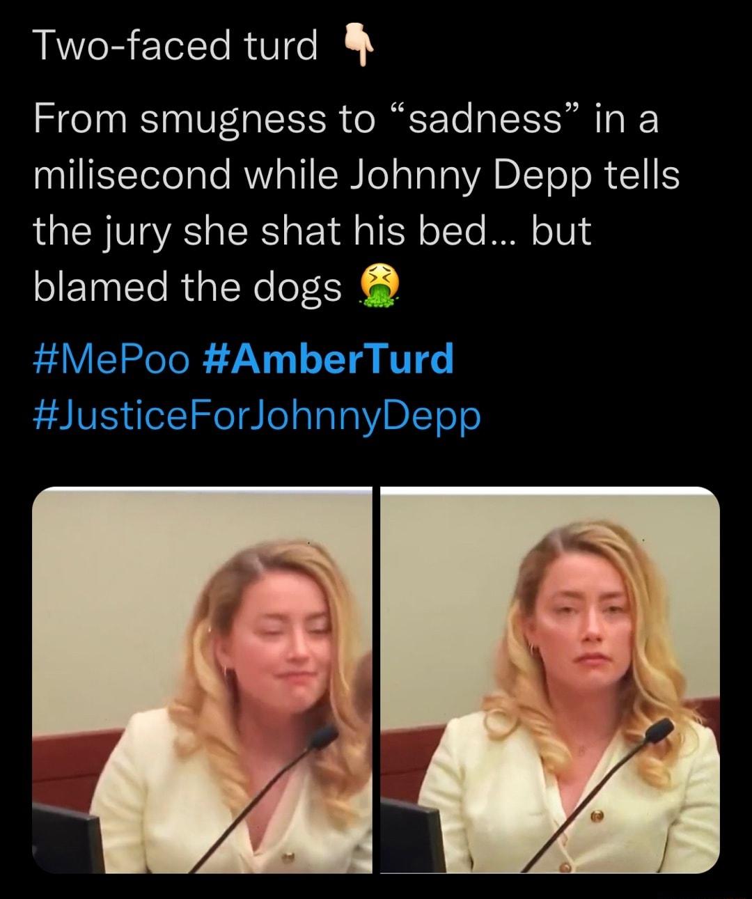 Two faced turd From smugness to sadness in a aallItTele oo AWV oVIIW o T aVABIET o e REEIIIS the jury she shat his bed but EMEC RGN LR 5 MePoo AmberTurd 3 VEyulot1 el o0 1a Y LT o0