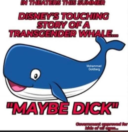 IN THEATERS THIS SUMMER DISNEY'S TOUCHING STORY OF A TRANSGENDER WHALE... 