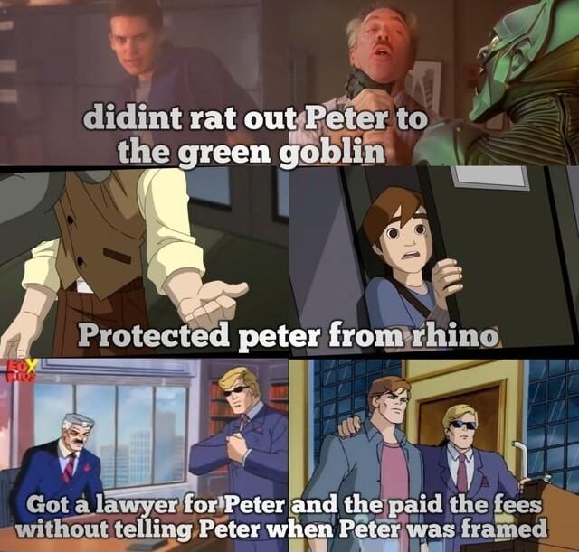 7 CICHEET outlt_r to the green goblin AN